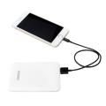 logilink pa0125w mobile power bank with leather texture design 5000mah white extra photo 1