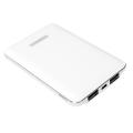 logilink pa0125w mobile power bank with leather texture design 5000mah white extra photo 2