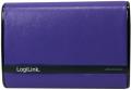 logilink pa0127a mobile power bank in leather optic 7800mah violet extra photo 1