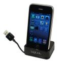 logilink ua0093 usb sync and charging cradle for ipod and iphone black extra photo 2