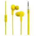 logilink hs0043 sports fit in ear stereo headset 35mm with 2 sets ear buds waterproof yellow extra photo 1