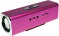 logilink sp0038p discolady soundbox with mp3 player and fm radio pink extra photo 1