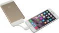 kit executive slim powerbank 4100mah with apple lightning cable gold extra photo 1