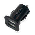 logilink pa0118 2 port usb car charger 5v 21a black anti slip mat black extra photo 1