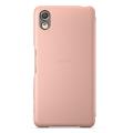 sony style cover flip scr58 for xperia x performance rose gold extra photo 1