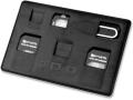 4smarts sim card organiser with adapters black gold extra photo 1