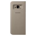 samsung flip case leather led ef ng955pf for galaxy s8 plus gold extra photo 1