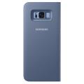 samsung flip case leather led ef ng955pl for galaxy s8 plus blue extra photo 3