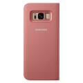 samsung flip case leather led ef ng955pp for galaxy s8 plus pink extra photo 1