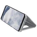 samsung flip case clear view ef zg955cs for galaxy s8 plus silver extra photo 3