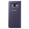 samsung flip case clear view ef zg955cv for galaxy s8 plus violet extra photo 1