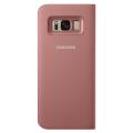 samsung flip case leather led ef ng950pp for galaxy s8 pink extra photo 3