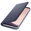 samsung flip case leather led ef ng950pv for galaxy s8 violet extra photo 1