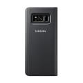 samsung flip case clear view ef zg950cb for galaxy s8 black extra photo 3