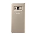 samsung flip case clear view ef zg950cf for galaxy s8 gold extra photo 3