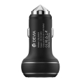 devia thor car charger dual usb with emergency hammer true black extra photo 1