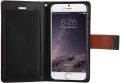 mercury goospery rich diary flip case apple iphone 5 5s se brown black extra photo 1