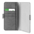 4smarts universal flip case ultimag laneway wallet up to 52 fabric look grey extra photo 1