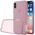 nillkin nature tpu back cover case for apple iphone x pink extra photo 1