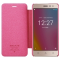 nillkin sparkle leather flip case for lenovo k6 power pink extra photo 1