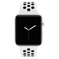 apple watch nike mql32 42mm silver aluminum case with pure platinum black nike sport band extra photo 1