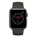 apple watch 3 lte mr302 42mm space gray aluminum case with gray sport band extra photo 1