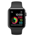 apple watch 1 mp022 38mm space gray aluminum case with black sport band extra photo 1
