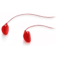 meliconi 497451 mysound speak flat in ear headphones with microphone bicolor red white extra photo 1