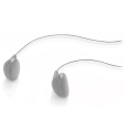 meliconi 497452 mysound speak flat in ear headphones with microphone bicolor grey white extra photo 1