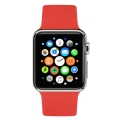 apple watch 1 mlld2 38mm stainless steel with red sport band extra photo 1