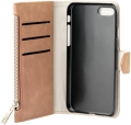 forcell commodore wallet flip case for apple iphone 5 5s se brown extra photo 1