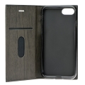 forcell wood book flip case for apple iphone 6 black extra photo 1