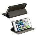 forcell wood book flip case for apple iphone 6 black extra photo 2