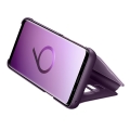 samsung flip case clear view standing cover ef zg960cv for galaxy s9 violet extra photo 2