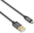 hama 135788 elite metal usb cable for apple iphone ipad with lightning connector 075m extra photo 1