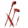 hama 137442 basic in ear headset red extra photo 1