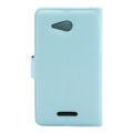 flip book case for sony xperia e4 foldable light blue extra photo 2