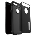 spigen slim armor back cover case stand for apple iphone 7 8 plus black extra photo 2