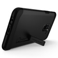 spigen slim armor back cover case stand for samsung galaxy a8 2018 black extra photo 3