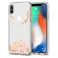 spigen liquid crystal blossom back cover case for apple iphone x crystal clear extra photo 1