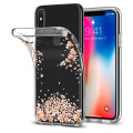 spigen liquid crystal blossom back cover case for apple iphone x crystal clear extra photo 2