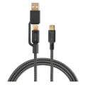 4smarts usb a usb c to usb c cable combocord 5a 1m black extra photo 1