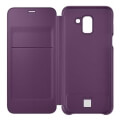 samsung flip wallet cover case ef wj600ce for galaxy j6 2018 j600 purple extra photo 1