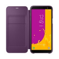 samsung flip wallet cover case ef wj600ce for galaxy j6 2018 j600 purple extra photo 2