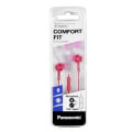 panasonic rp tcm115e pin ear headphones with in line mic pink extra photo 1