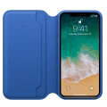 apple mrge2 iphone x xs leather folio book case electric blue extra photo 2