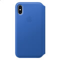 apple mrge2 iphone x xs leather folio book case electric blue extra photo 4