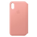 apple mrgf2 iphone x xs leather folio book case soft pink extra photo 2