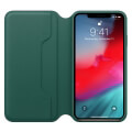 apple mrx42 iphone xs max leather folio book case forest green extra photo 1