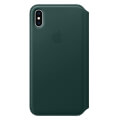 apple mrx42 iphone xs max leather folio book case forest green extra photo 2